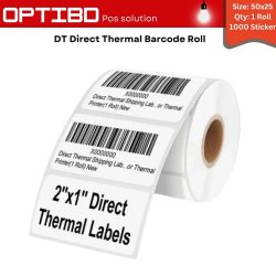 Barcode Label Sticker Dt 50x25mm (1000 Sticker)